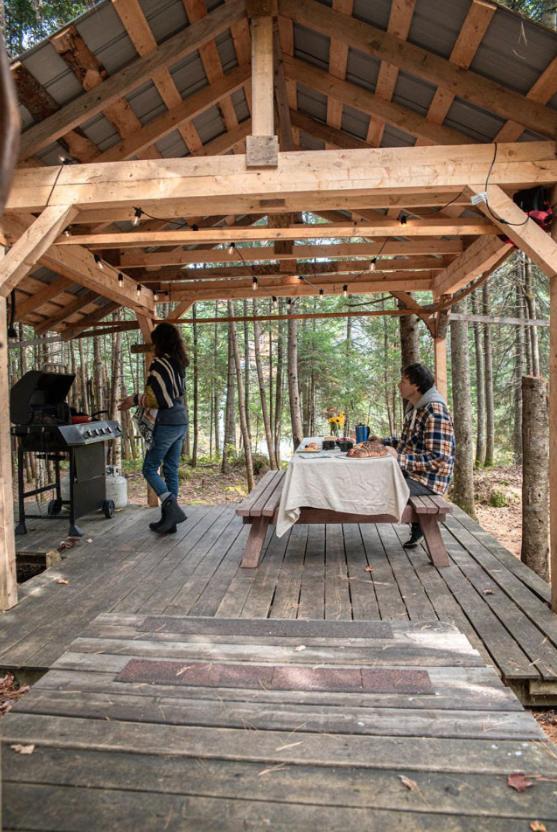 Aux Tipis De La Riviere Sauvage Villa Saint Romain Ngoại thất bức ảnh